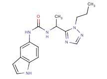 N-1H-indol-5-yl-N'-[1-(1-propyl-1H-1,2,4-triazol-5-yl)ethyl]urea