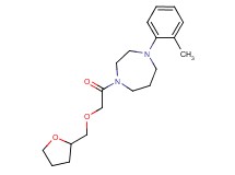 1-(2-methylphenyl)-4-[(tetrahydro-2-furanylmethoxy)acetyl]-1,4-diazepane