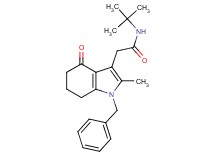 2-(1-benzyl-2-methyl-4-oxo-4,5,6,7-tetrahydro-1H-indol-3-yl)-N-(tert-butyl)acetamide