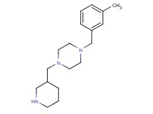 1-(3-methylbenzyl)-4-(3-piperidinylmethyl)piperazine dihydrochloride