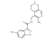 5-methyl-N-[(3-methyl-5,6,7,8-tetrahydro-2,7-naphthyridin-4-yl)methyl]-1H-indazole-3-carboxamide