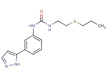 N-[2-(propylthio)ethyl]-N'-[3-(1H-pyrazol-5-yl)phenyl]urea