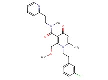 1-[2-(3-chlorophenyl)ethyl]-2-(methoxymethyl)-N,6-dimethyl-4-oxo-N-[2-(2-pyridinyl)ethyl]-1,4-dihydro-3-pyridinecarboxamide