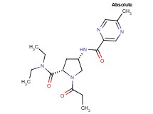 N-{(3S,5S)-5-[(diethylamino)carbonyl]-1-propionylpyrrolidin-3-yl}-5-methylpyrazine-2-carboxamide