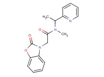 N-methyl-2-(2-oxo-1,3-benzoxazol-3(2H)-yl)-N-(1-pyridin-2-ylethyl)acetamide