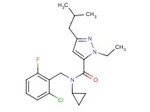 N-(2-chloro-6-fluorobenzyl)-N-cyclopropyl-1-ethyl-3-isobutyl-1H-pyrazole-5-carboxamide