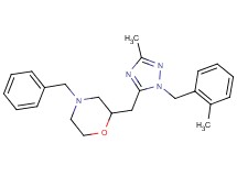 4-benzyl-2-{[3-methyl-1-(2-methylbenzyl)-1H-1,2,4-triazol-5-yl]methyl}morpholine