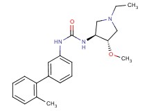 N-[(3S*,4S*)-1-ethyl-4-methoxypyrrolidin-3-yl]-N'-(2'-methylbiphenyl-3-yl)urea