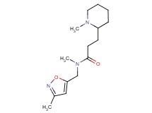 N-methyl-N-[(3-methyl-5-isoxazolyl)methyl]-3-(1-methyl-2-piperidinyl)propanamide
