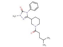 2-methyl-5-[1-(4-methylpentanoyl)piperidin-3-yl]-4-phenyl-2,4-dihydro-3H-1,2,4-triazol-3-one