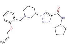 1-{1-[2-(allyloxy)benzyl]-3-piperidinyl}-N-cyclopentyl-1H-1,2,3-triazole-4-carboxamide