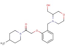 (4-{2-[2-(4-methylpiperidin-1-yl)-2-oxoethoxy]benzyl}morpholin-3-yl)methanol