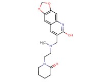 1-{2-[[(6-hydroxy[1,3]dioxolo[4,5-g]quinolin-7-yl)methyl](methyl)amino]ethyl}-2-piperidinone