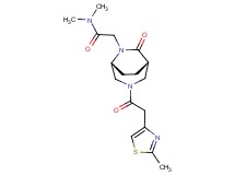N,N-dimethyl-2-{(1S*,5R*)-3-[(2-methyl-1,3-thiazol-4-yl)acetyl]-7-oxo-3,6-diazabicyclo[3.2.2]non-6-yl}acetamide
