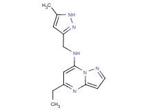 5-ethyl-N-[(5-methyl-1H-pyrazol-3-yl)methyl]pyrazolo[1,5-a]pyrimidin-7-amine