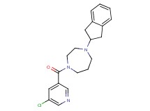 1-[(5-chloro-3-pyridinyl)carbonyl]-4-(2,3-dihydro-1H-inden-2-yl)-1,4-diazepane