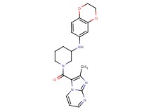 N-(2,3-dihydro-1,4-benzodioxin-6-yl)-1-[(2-methylimidazo[1,2-a]pyrimidin-3-yl)carbonyl]-3-piperidinamine
