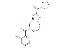2-{[2-(pyrrolidin-1-ylcarbonyl)-7,8-dihydro-4H-pyrazolo[1,5-a][1,4]diazepin-5(6H)-yl]carbonyl}pyridin-3-ol