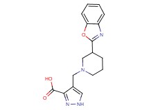 4-{[3-(1,3-benzoxazol-2-yl)piperidin-1-yl]methyl}-1H-pyrazole-3-carboxylic acid