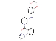N-(2,3-dihydro-1,4-benzodioxin-6-yl)-1-[2-(1H-pyrazol-1-yl)benzoyl]-3-piperidinamine