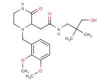 2-[1-(2,3-dimethoxybenzyl)-3-oxo-2-piperazinyl]-N-(3-hydroxy-2,2-dimethylpropyl)acetamide