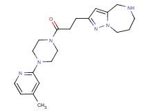 2-{3-[4-(4-methyl-2-pyridinyl)-1-piperazinyl]-3-oxopropyl}-5,6,7,8-tetrahydro-4H-pyrazolo[1,5-a][1,4]diazepine