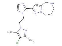 2-{1-[2-(4-chloro-3,5-dimethyl-1H-pyrazol-1-yl)ethyl]-1H-imidazol-2-yl}-5,6,7,8-tetrahydro-4H-pyrazolo[1,5-a][1,4]diazepine dihydrochloride