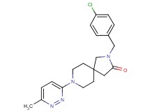 2-(4-chlorobenzyl)-8-(6-methyl-3-pyridazinyl)-2,8-diazaspiro[4.5]decan-3-one