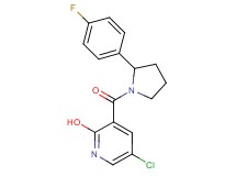 5-chloro-3-{[2-(4-fluorophenyl)-1-pyrrolidinyl]carbonyl}-2-pyridinol