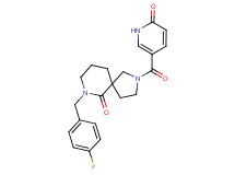 7-(4-fluorobenzyl)-2-[(6-oxo-1,6-dihydro-3-pyridinyl)carbonyl]-2,7-diazaspiro[4.5]decan-6-one