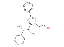 2-(5-{1-[cyclohexyl(methyl)amino]ethyl}-3-pyridin-4-yl-1H-1,2,4-triazol-1-yl)ethanol