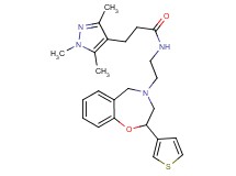 N-{2-[2-(3-thienyl)-2,3-dihydro-1,4-benzoxazepin-4(5H)-yl]ethyl}-3-(1,3,5-trimethyl-1H-pyrazol-4-yl)propanamide