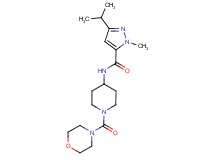 3-isopropyl-1-methyl-N-[1-(4-morpholinylcarbonyl)-4-piperidinyl]-1H-pyrazole-5-carboxamide
