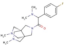 2-[(1s,5s)-7,10-dimethyl-3,7,10-triazatricyclo[3.3.3.0~1,5~]undec-3-yl]-1-(4-fluorophenyl)-N,N-dimethyl-2-oxoethanamine