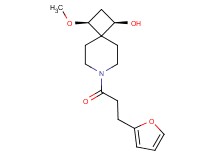 (1R*,3S*)-7-[3-(2-furyl)propanoyl]-3-methoxy-7-azaspiro[3.5]nonan-1-ol