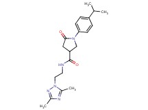 N-[2-(3,5-dimethyl-1H-1,2,4-triazol-1-yl)ethyl]-1-(4-isopropylphenyl)-5-oxo-3-pyrrolidinecarboxamide
