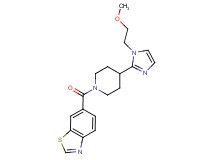 6-({4-[1-(2-methoxyethyl)-1H-imidazol-2-yl]piperidin-1-yl}carbonyl)-1,3-benzothiazole