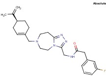 2-(3-fluorophenyl)-N-[(7-{[(4S)-4-isopropenyl-1-cyclohexen-1-yl]methyl}-6,7,8,9-tetrahydro-5H-[1,2,4]triazolo[4,3-d][1,4]diazepin-3-yl)methyl]acetamide