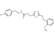 N-[2-(4-hydroxyphenyl)ethyl]-3-{5-[2-(2-methoxyphenyl)ethyl]-1,3,4-oxadiazol-2-yl}propanamide