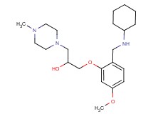 1-{2-[(cyclohexylamino)methyl]-5-methoxyphenoxy}-3-(4-methyl-1-piperazinyl)-2-propanol