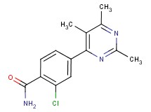 2-chloro-4-(2,5,6-trimethylpyrimidin-4-yl)benzamide