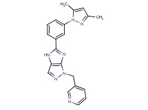 5-[3-(3,5-dimethyl-1H-pyrazol-1-yl)phenyl]-1-(3-pyridinylmethyl)-1,4-dihydroimidazo[4,5-c]pyrazole