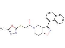 5-{[(5-methyl-1,3,4-oxadiazol-2-yl)thio]acetyl}-3-(1-naphthyl)-4,5,6,7-tetrahydroisoxazolo[4,5-c]pyridine