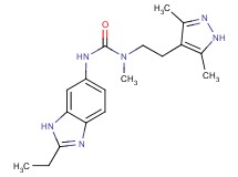 N-[2-(3,5-dimethyl-1H-pyrazol-4-yl)ethyl]-N'-(2-ethyl-1H-benzimidazol-6-yl)-N-methylurea