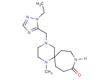 4-[(1-ethyl-1H-1,2,4-triazol-5-yl)methyl]-1-methyl-1,4,9-triazaspiro[5.6]dodecan-10-one