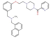 N-methyl-1-(1-naphthyl)-N-(3-{2-[4-(2-pyridinylcarbonyl)-1-piperazinyl]ethoxy}benzyl)methanamine