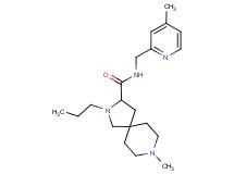 8-methyl-N-[(4-methyl-2-pyridinyl)methyl]-2-propyl-2,8-diazaspiro[4.5]decane-3-carboxamide