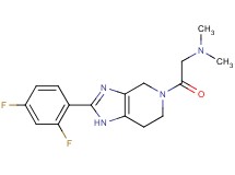 2-[2-(2,4-difluorophenyl)-1,4,6,7-tetrahydro-5H-imidazo[4,5-c]pyridin-5-yl]-N,N-dimethyl-2-oxoethanamine