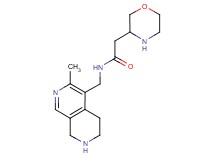 N-[(3-methyl-5,6,7,8-tetrahydro-2,7-naphthyridin-4-yl)methyl]-2-(3-morpholinyl)acetamide