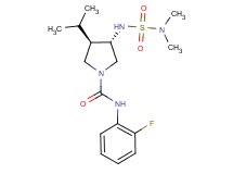 (3S*,4R*)-3-{[(dimethylamino)sulfonyl]amino}-N-(2-fluorophenyl)-4-isopropyl-1-pyrrolidinecarboxamide